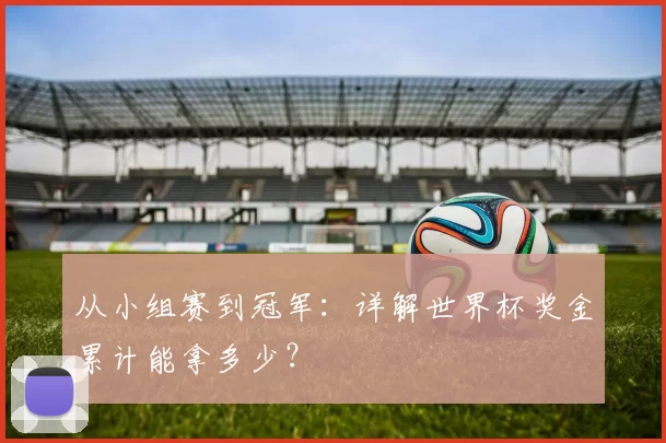 从小组赛到冠军:详解世界杯奖金累计能拿多少?