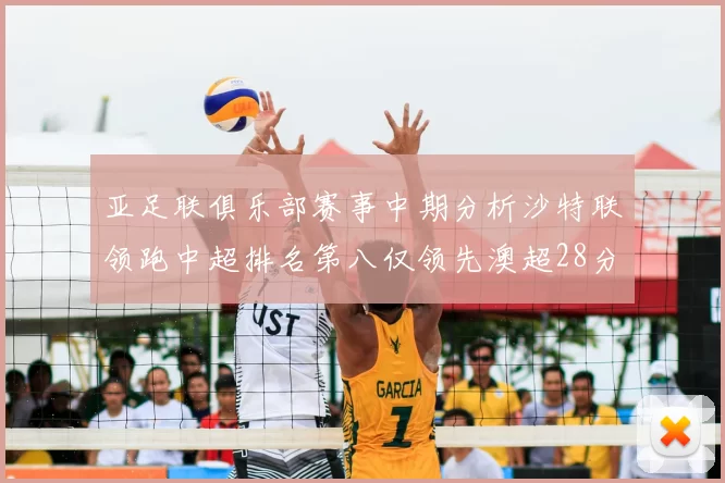 亚足联俱乐部赛事中期分析沙特联领跑中超排名第八仅领先澳超28分