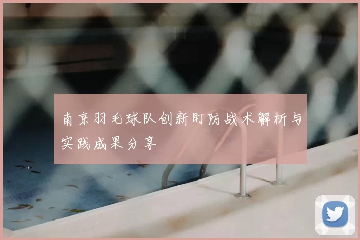 南京羽毛球队创新盯防战术解析与实践成果分享
