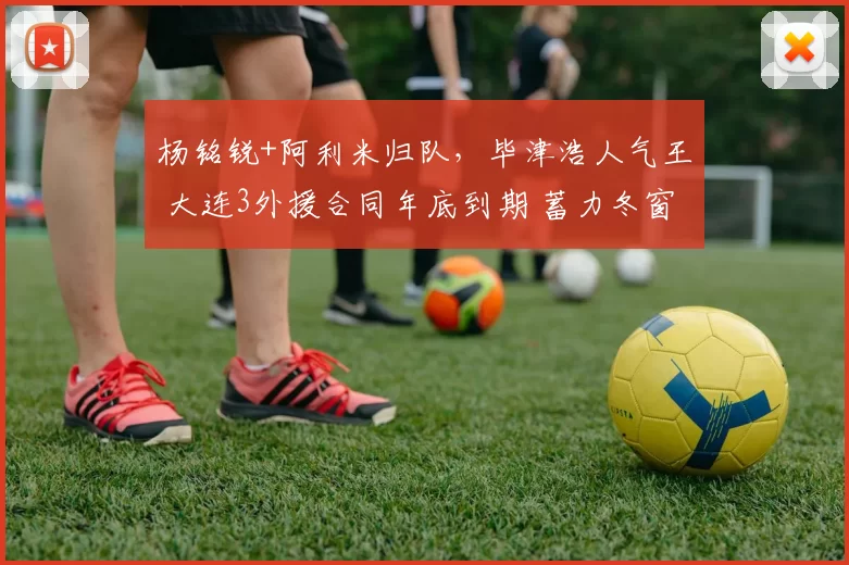 杨铭锐+阿利米归队，毕津浩人气王 大连3外援合同年底到期 蓄力冬窗